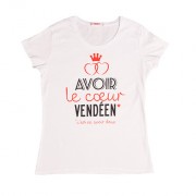 T-shirt, T-shirts, T-shirt femme, Cœur vendéen, Cœur de Vendée, Vendée