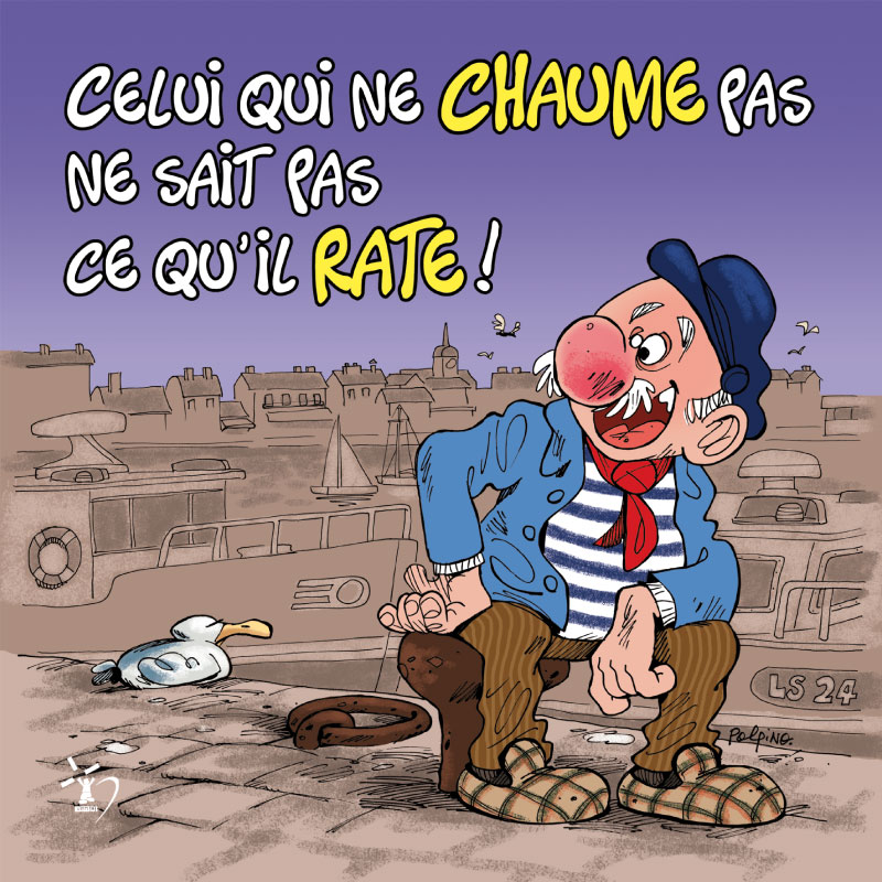 Carte postale, humour, image humour, Polpino, Vendée