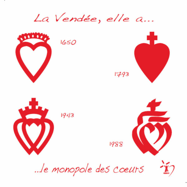 Carte postale, cœur de Vendée, cœur vendéen, image humour, humour, Vendée