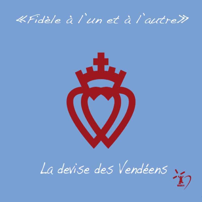 Carte postale, cœur vendéen, Humour, Image humour, Devise vendéenne