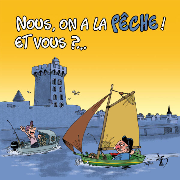 Carte postale la pêche – Polpino – Vendée